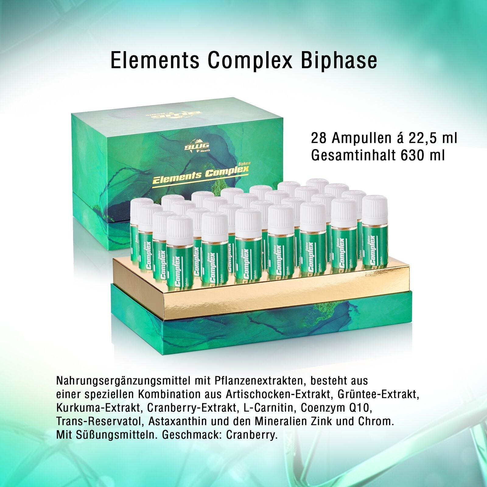 BWG / HEALTH-LINE / ELEMENT COMPLEX- BI PHASE / Pack with 28 drinking ampoules a 22,5ml
