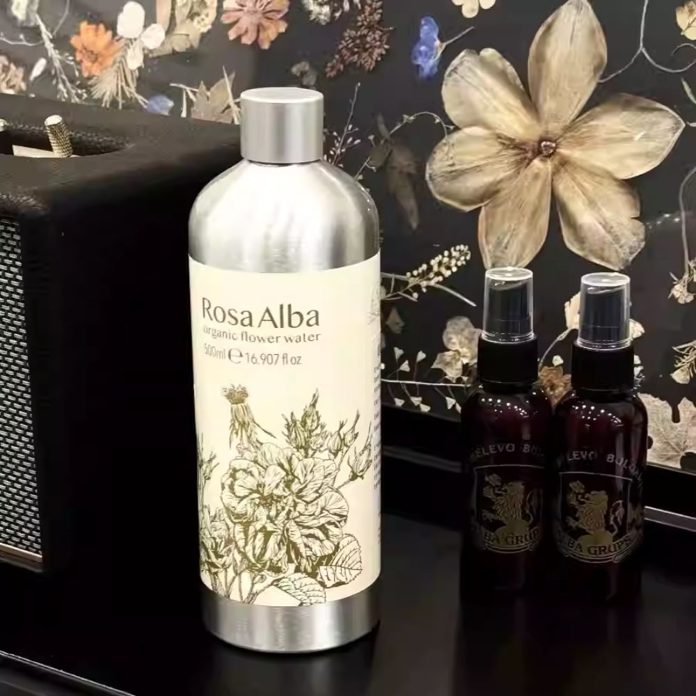 ALBA GRUPS Rose Hydrosol Toner with Essential Oil – Hydrating & Refreshing Facial Mist for Moisturizing & Skin Balance