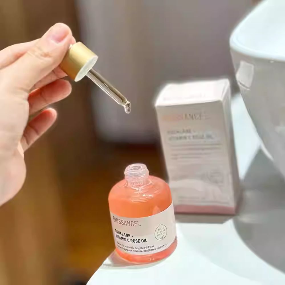 Biossance Squalane + Vitamin C Rose Firming Oil