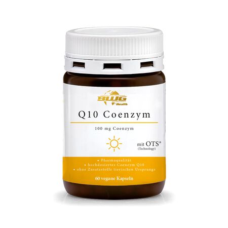 BWG HEALTH Q10 Coenzyme - 100 mg High Dose, 60 Capsules, 100% vegan
