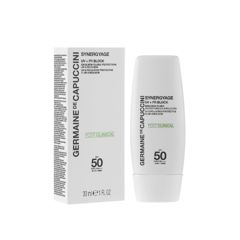 Germaine De Capuccini Synergyage Uv + Fr Block Protective Fluid Emulsion SPF 50 30ML