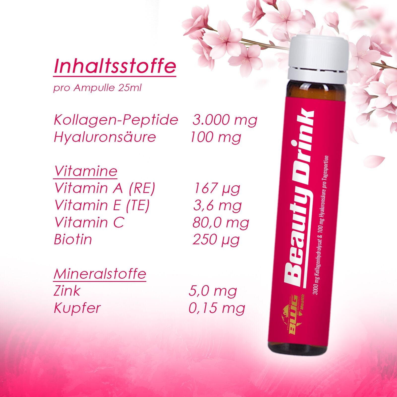 BWG / HEALTH-LINE / Beauty Collagen Drink / Pack with 28 drinking ampoules a 25ml